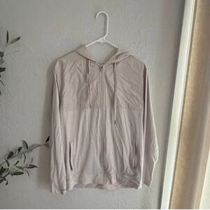 all in motion Tan Pullover Hoodie with Dark Trim